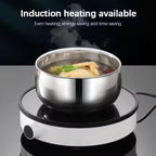 3 Sizes Stainless Steel Food Container with Airtight Plastic Lid