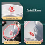 3 Sizes Stainless Steel Food Container with Airtight Plastic Lid