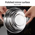 3 Sizes Stainless Steel Food Container with Airtight Plastic Lid